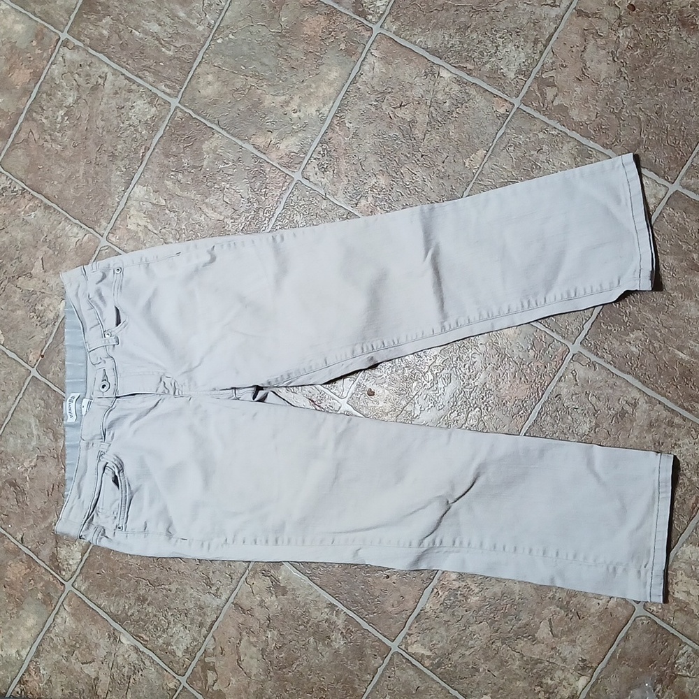 St. John's Bay Women's Straight Leg Jeans - Light Gray